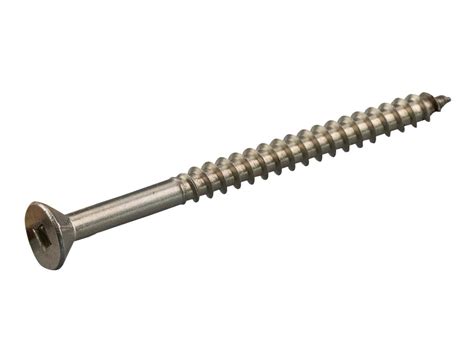 stainless square drive deck screws